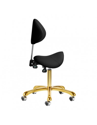 Giovanni cosmetic stool 1004 gold black