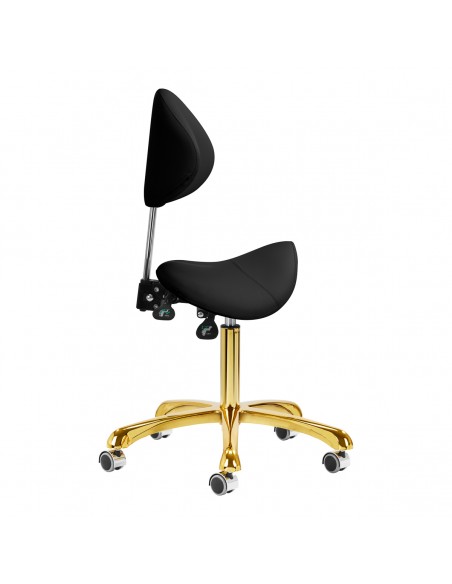 Giovanni cosmetic stool 1004 gold black