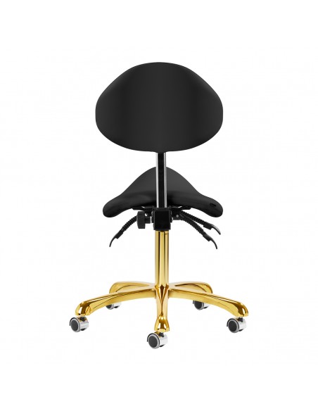 Giovanni cosmetic stool 1004 gold black