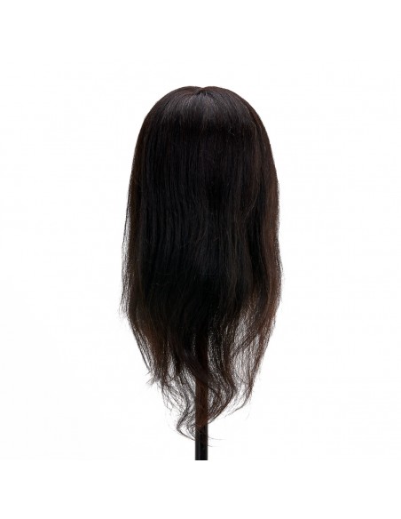 Gabbiano WZ1 hairdressing training head, natural hair, color 1, length 16"