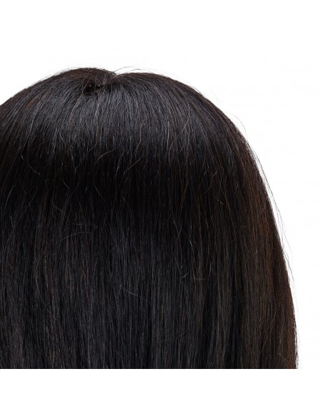 Gabbiano WZ1 hairdressing training head, natural hair, color 1, length 20"
