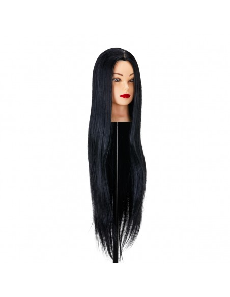 Gabbiano WZ2 hairdressing training head, synthetic hair, color 1, length 24"
