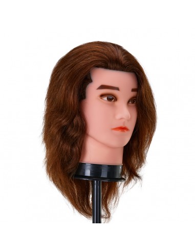Gabbiano WZ3 hairdressing training head, natural hair, color 4, length 8"