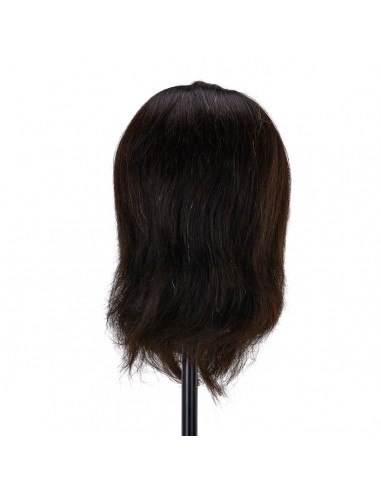 Gabbiano WZ4 training head with beard, natural hair, color 1, length 8"+6"