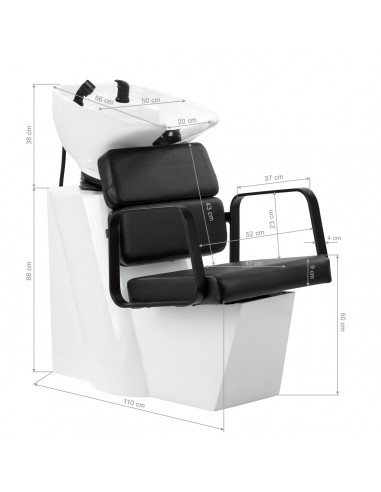 Gabbiano Porto-BM hair wash unit black