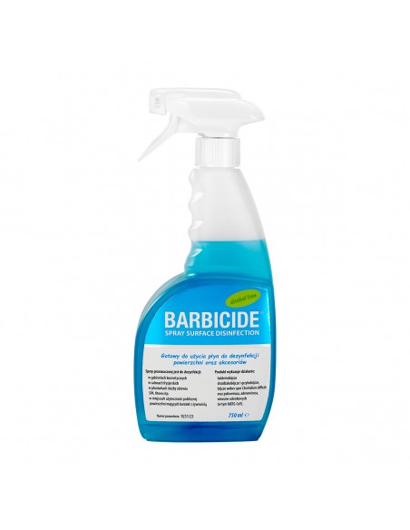 Barbicide spray for disinfecting all surfaces, 750ml odorless