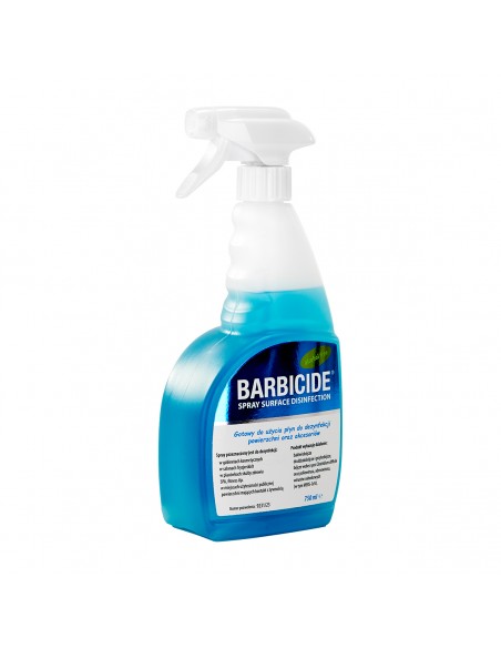Barbicide spray for disinfecting all surfaces, 750ml odorless