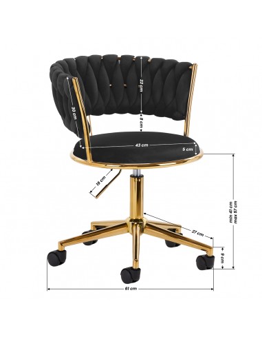 4Rico swivel chair QS-GW01G black