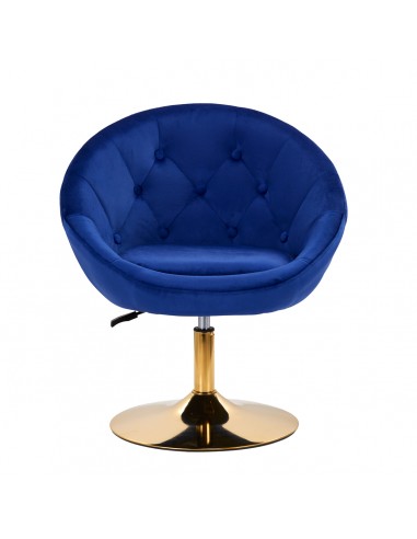 4Rico swivel chair QS-BL12G navy blue
