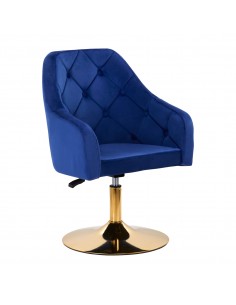 4Rico swivel chair QS-BL14G navy blue
