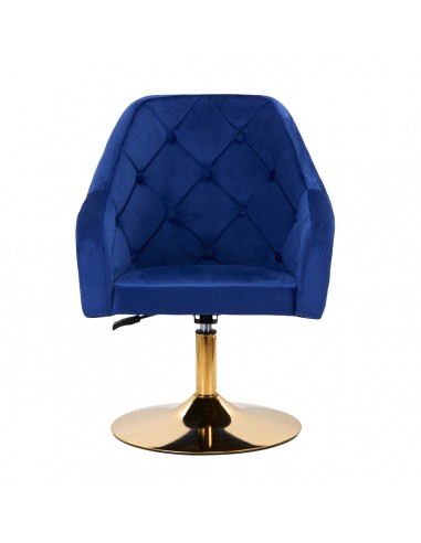 4Rico swivel chair QS-BL14G navy blue