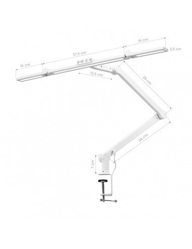Glow L03 tabletop treatment lamp white