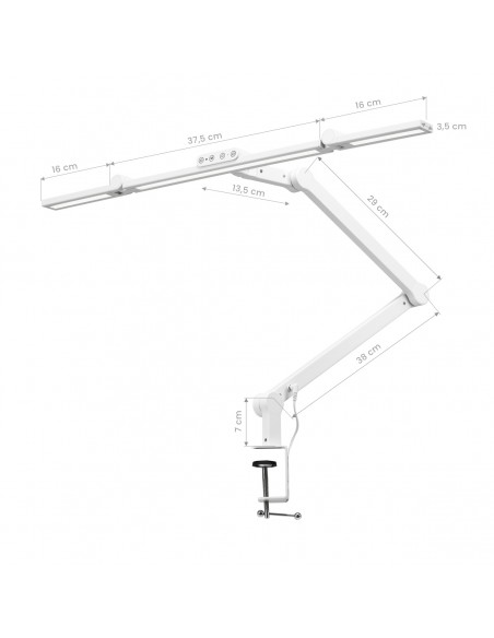 Glow L03 tabletop treatment lamp white