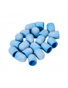 Exo blue med abrasive cap 10mm /80 20pcs Hard Cap