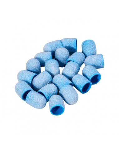 Exo blue med abrasive cap 10mm /80 20pcs Hard Cap