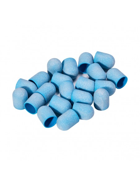 Exo blue med abrasive cap 13mm /220 20pcs Hard Cap
