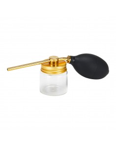 Barber's talcum powder sprayer gold