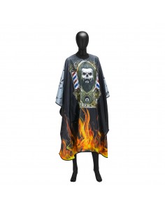 Barber hairdressing cape with elastic band J-455