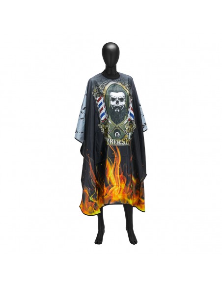 Barber hairdressing cape with elastic band J-455