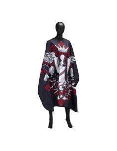 Barber hairdressing cape with elastic band J-457