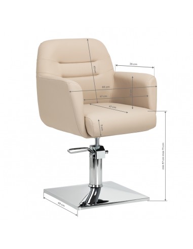 Hairdressing chair Gabbiano Monaco beige