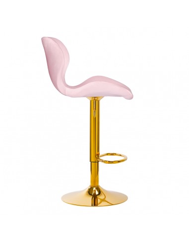 4Rico Bar Hocker QS-B15 velvet pink