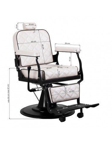 Barber chair Carlos extra pearl