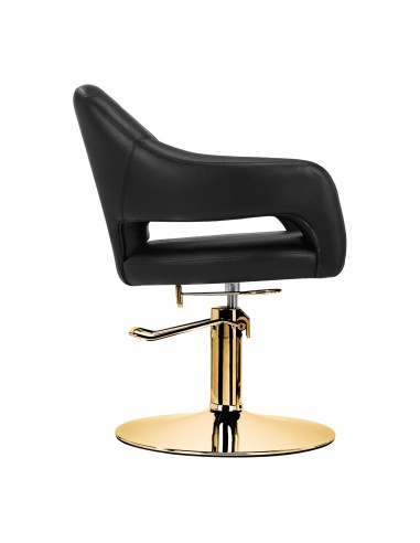 Hairdressing chair Gabbiano Parma Gold Black