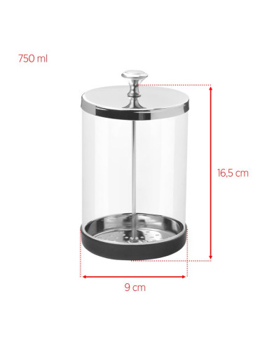 Glass container for disinfecting tools 750ml