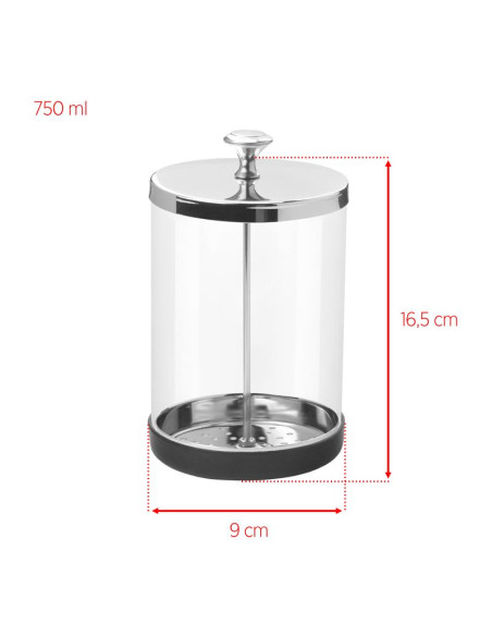 Glass container for disinfecting tools 750ml