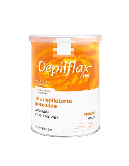 Depilflax 100 depilatory wax can natural 800 ml