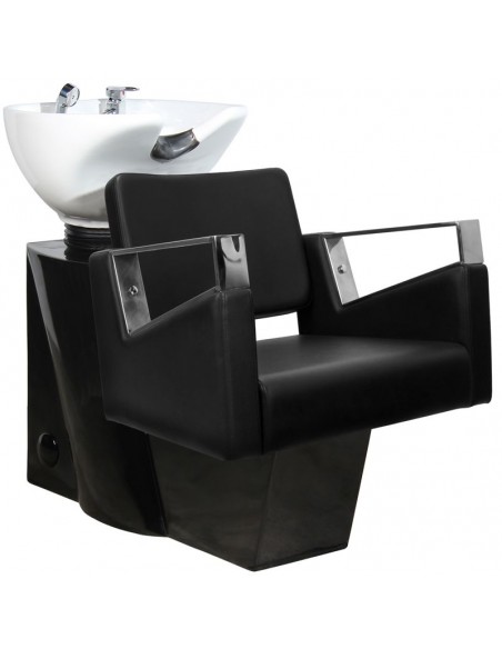 Gabbiano Wilno hairdressing wash unit black 