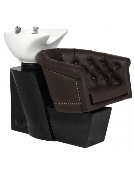Gabbiano hairdressing wash unit London brown