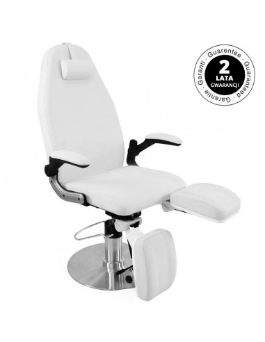 Hydraulic podiatry chair azzurro 713a white
