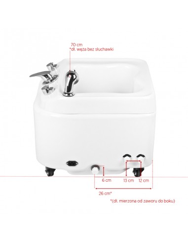 Azzurro tray for pedicure with hydromassage a023
