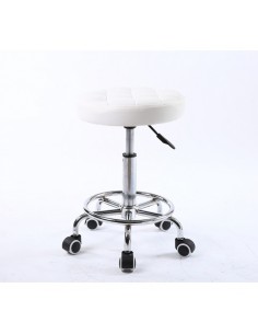 White Stools for beauty salons. White Stools for hairdresser. Salon stools Ireland. Stool White BFHC635