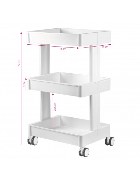 Cosmetic trolley 084 white