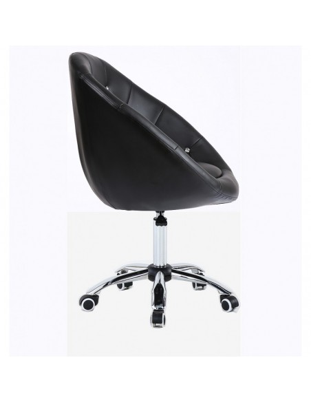 Black chair on wheels for beauty salon Black BFHC8516CK
