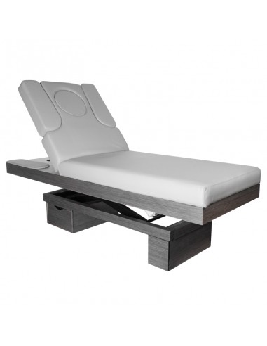 Spa cosmetic bed azzurro wood 815b heated light gray