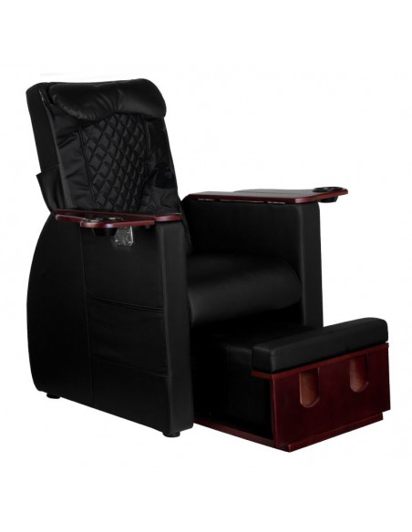 Spa chair for pedicure with back massage azzurro 101 black