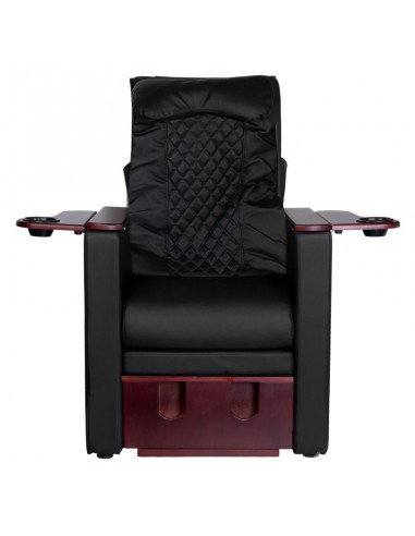 Spa chair for pedicure with back massage azzurro 101 black
