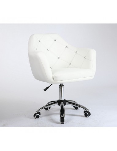 Gas-lift height adjustment. Chair on wheels white BFHC830K