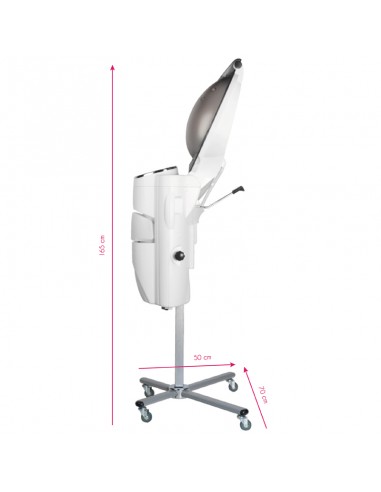 Gabbiano white standing hairdressing sauna with active ozone