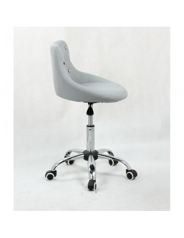 Bella furniture grey salon chairs. bella Chair on wheels grey BFHC931K