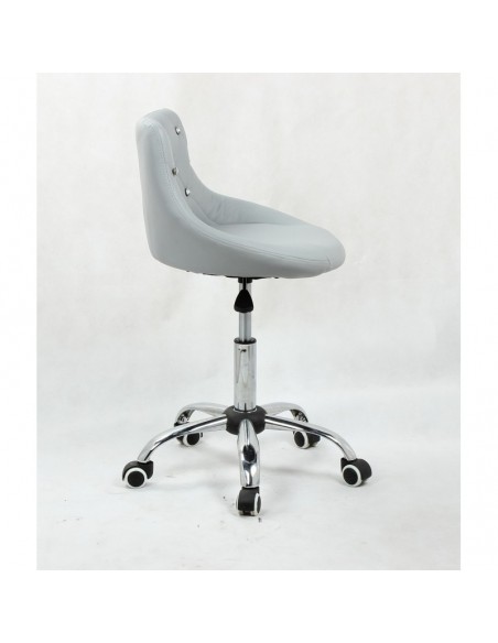 Bella furniture grey salon chairs. bella Chair on wheels grey BFHC931K