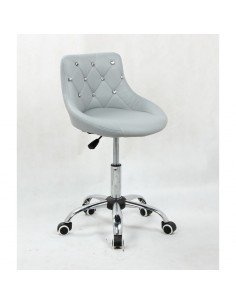 Bella furniture grey salon chairs. bella Chair on wheels grey BFHC931K