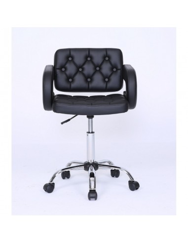 Bella furniture Black chair with wheels. Stylish Black Chairs on wheels bella furniture