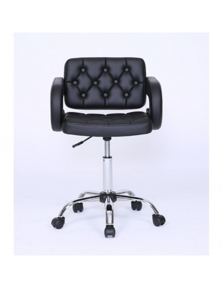 Bella furniture Black chair with wheels. Stylish Black Chairs on wheels bella furniture