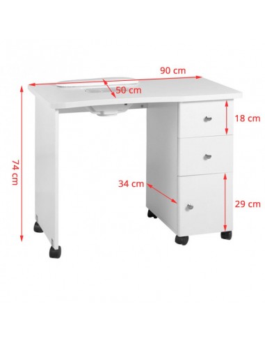 Wood desk with 011b absorber