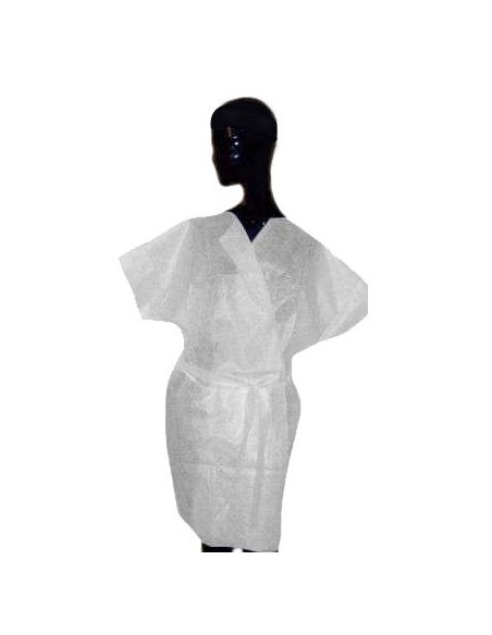 Disposable short sleeve bathrobe